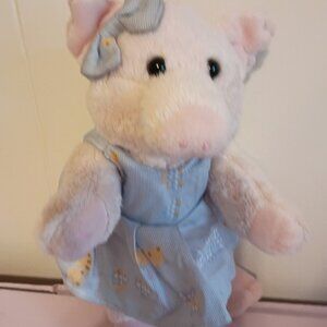 Plush 1999 Chrisha plush pig stuffed toy